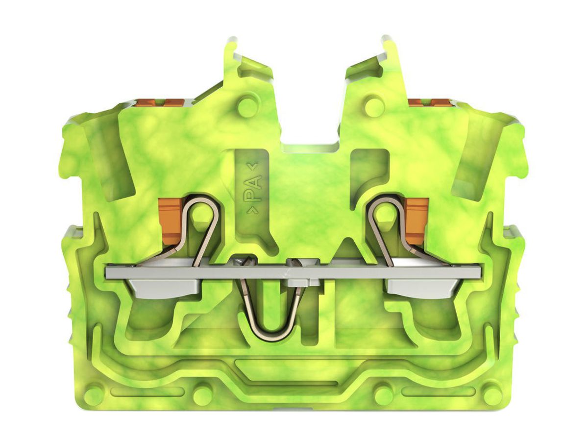 Durchgangsklemme WAGO TOPJOB-S 2250 1mm² 2L ohne Rastfuss grün-gelb