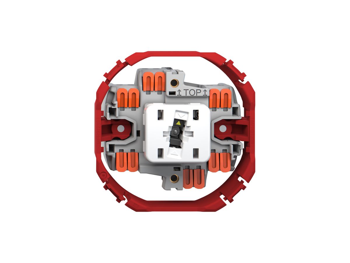 Leuchtdruckschalter Feller SNAPFIX® 6/1L Frontlinse LS gelb