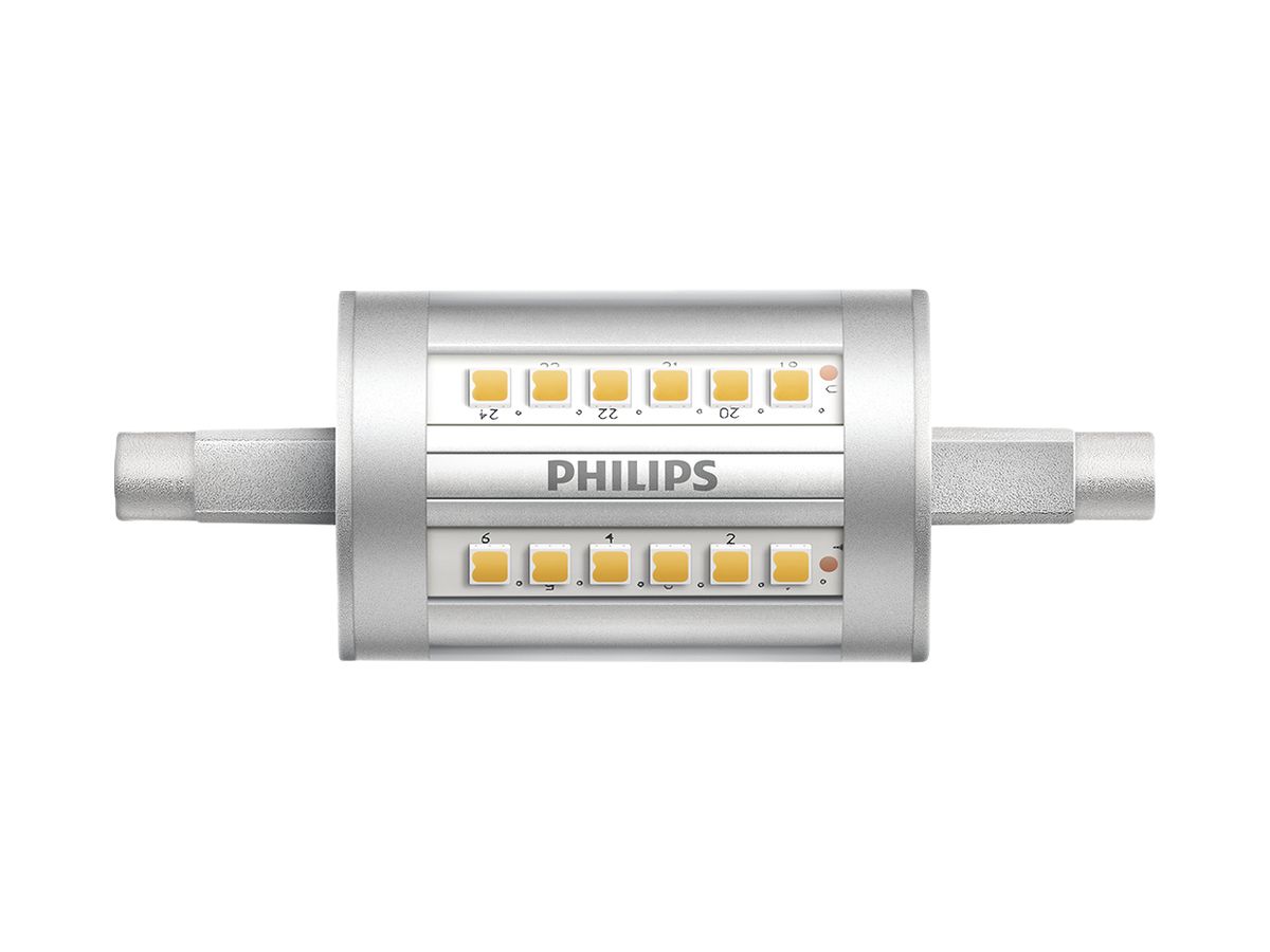 LED-Lampe CorePro R7s 7.5…60W 3000K 950lm Ø29×78mm klar
