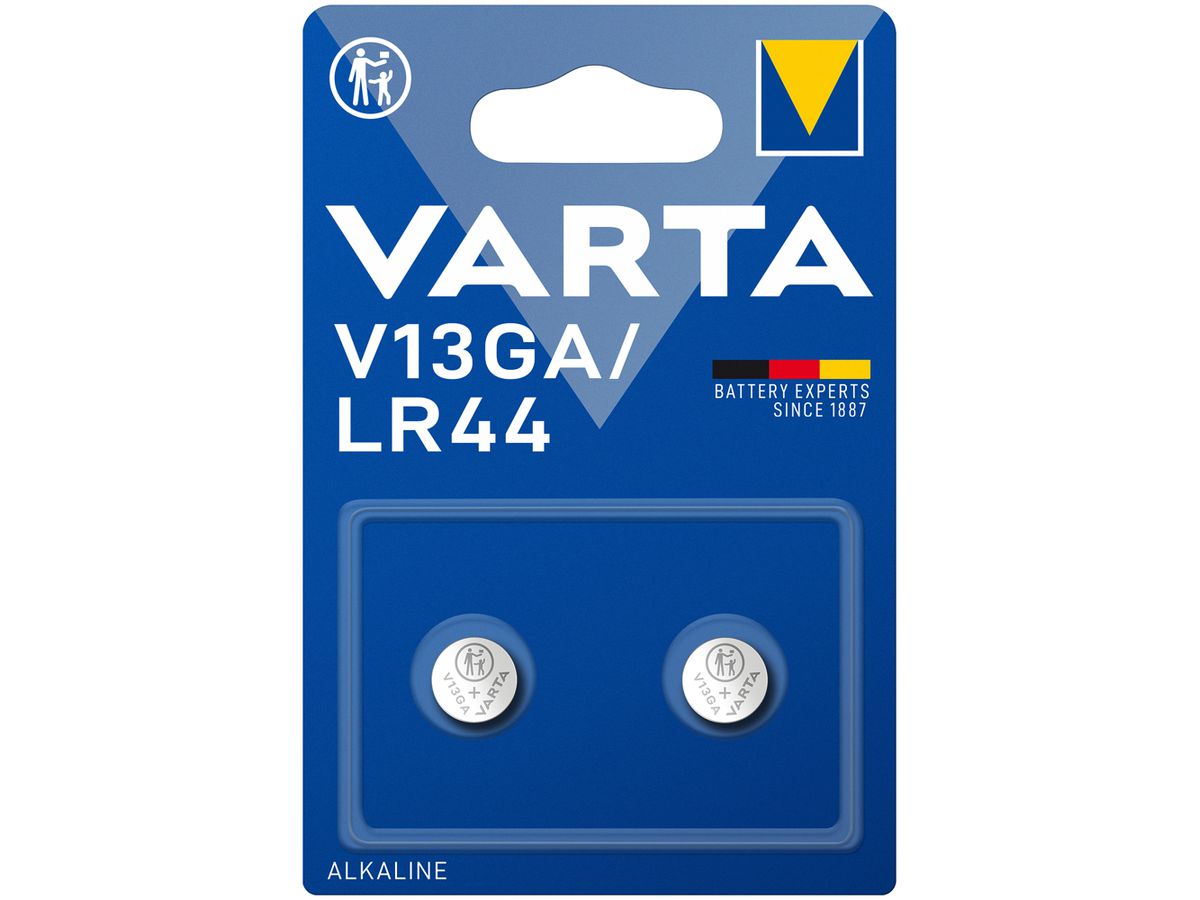 Knopfzelle Alkali VARTA Electronics V13GA 1.5V Blister à 2 Stück