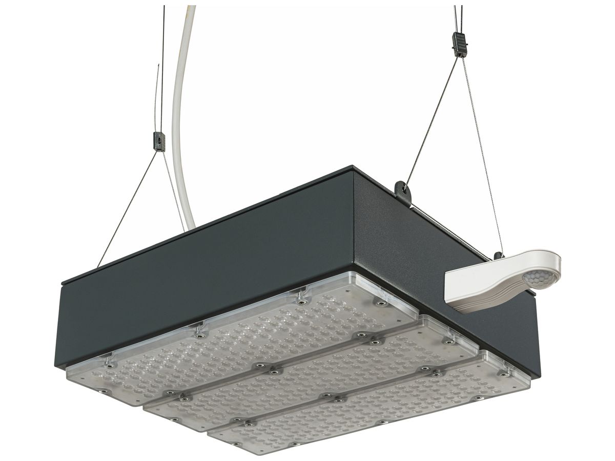 LED-Hallenstrahler Sylvania KubiXx AISLE PIR 83W 14400lm 840 IP65 DALI 440×280