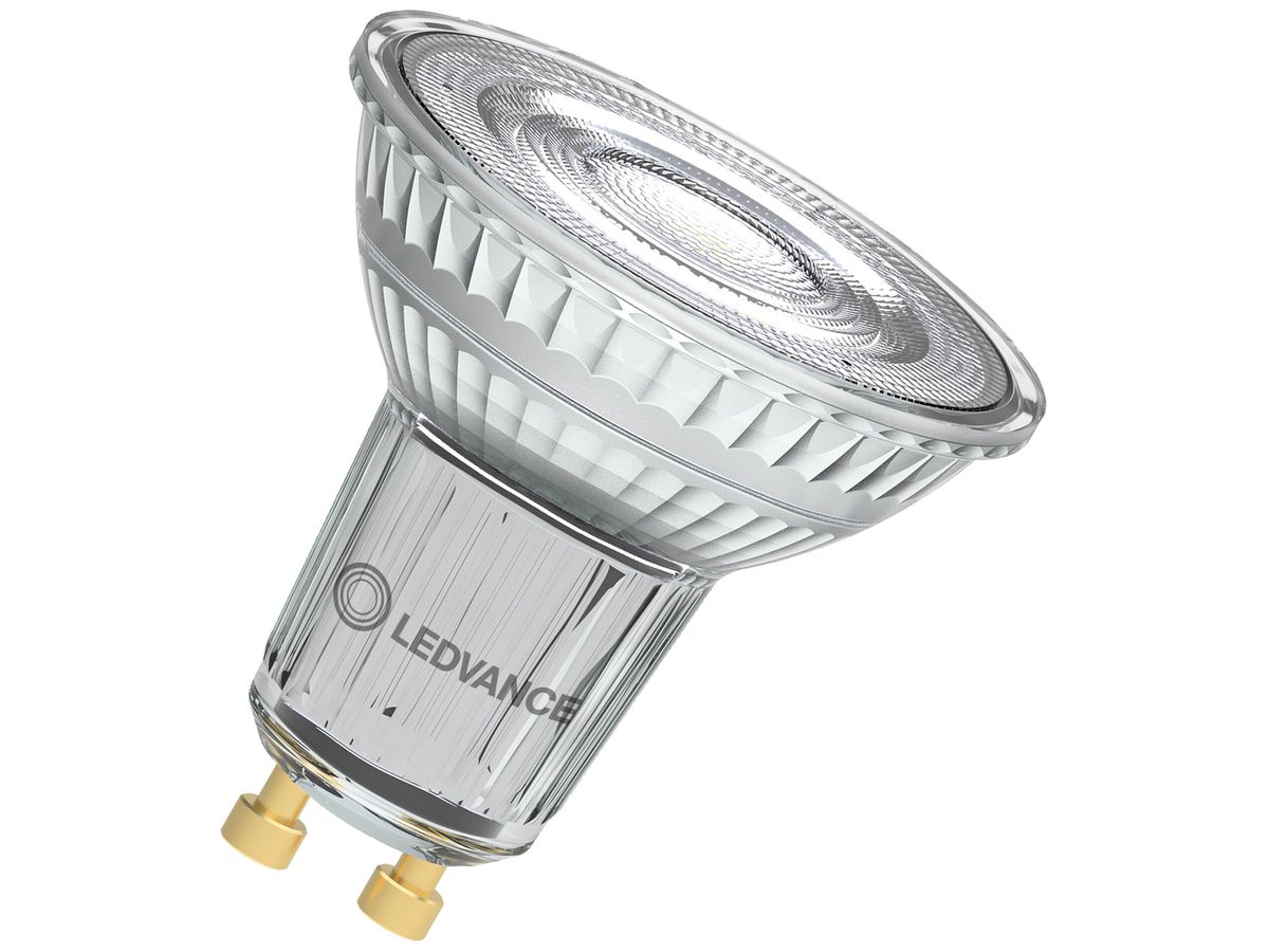 LED-Lampe LEDVANCE GU10 6.1W 575lm 6500K PAR16 klar 36° DIM Ø50×52mm