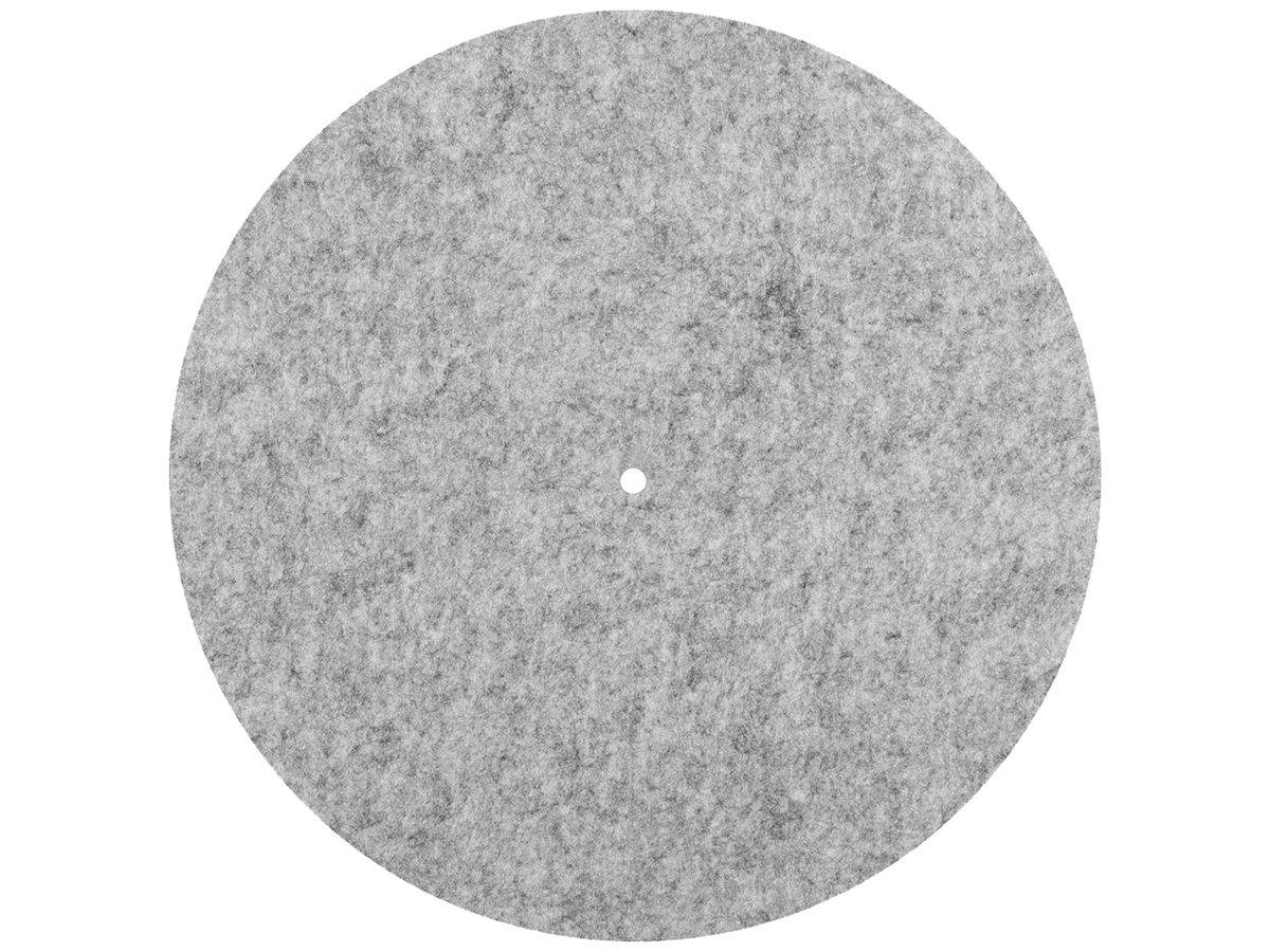 Leuchtenschirm SLV GRIP FLAT rund gerade Filz Ø500×6mm grau unifarbig