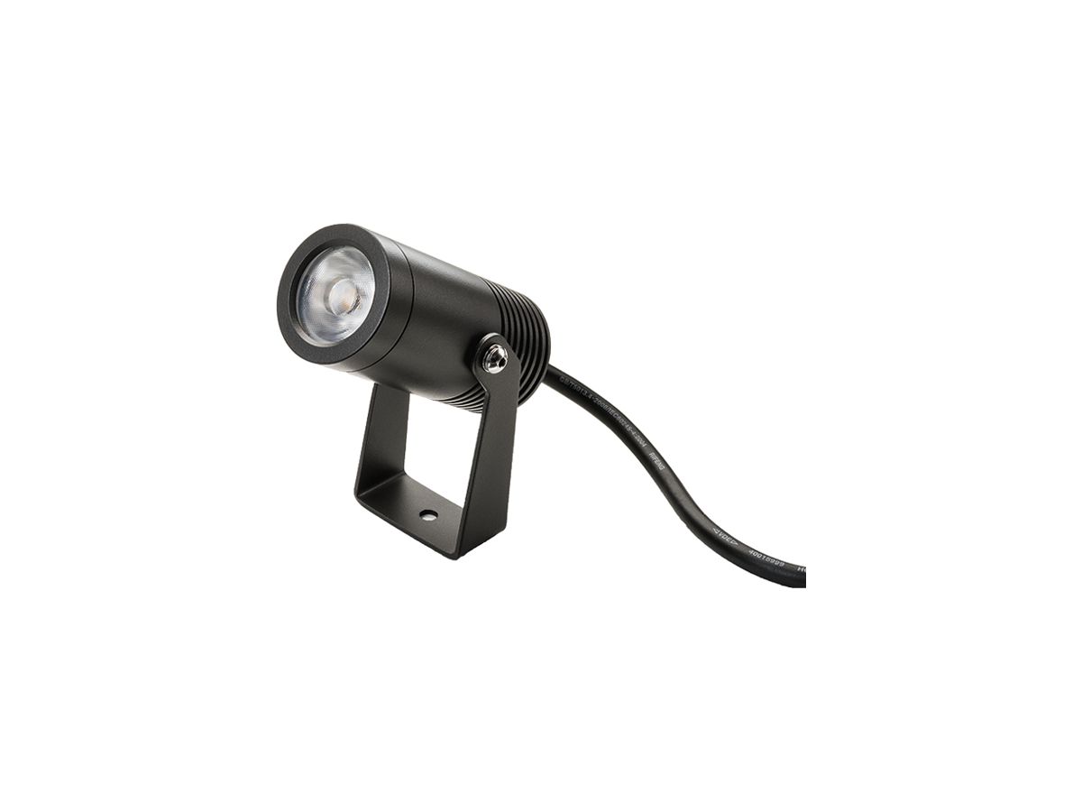 LED-Strahler SG Hovden Mini 8W 540lm 830 IP67 15° DIM Ø46×90×46mm anthrazit