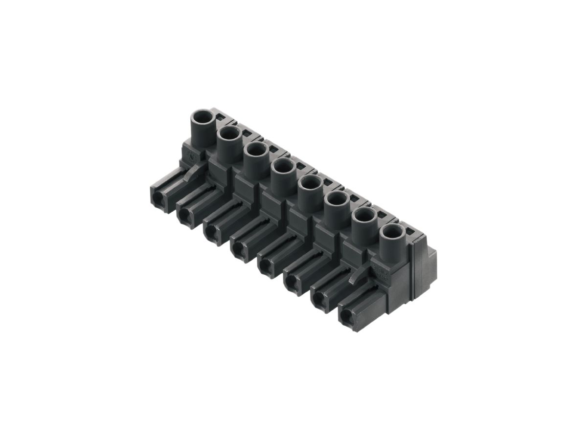 Buchsenstecker Weidmüller BLZ HP 7.62mm 8L verzinnt schwarz