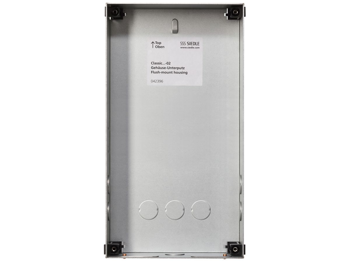 EB-Gehäuse Siedle Classic 1× 154×283×65mm silber