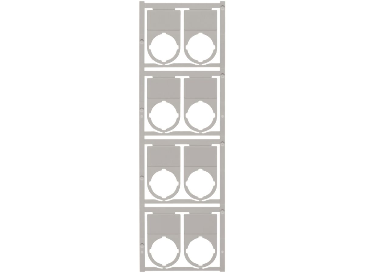 Gerätemarkierer Weidmüller MultiCard SM selbstklebend 18×27mm PA66 grau