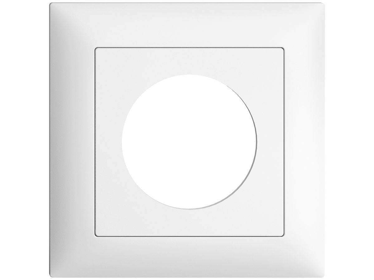 UP-Frontset EDIZIOdue weiss 88×88mm mit Bohrung 43mm
