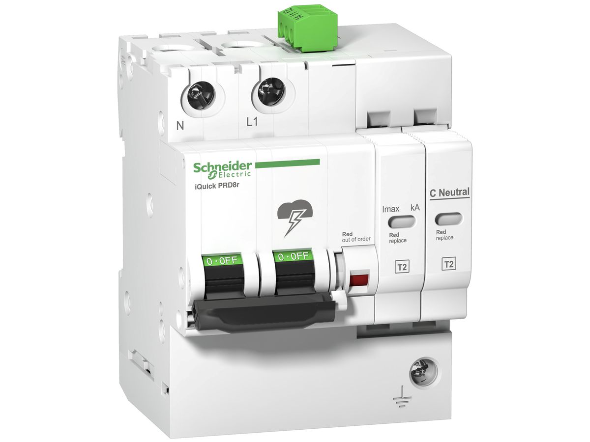 Überspannungsableiter Schneider Electric Quick iPRD8R Typ2/3 1LN mit Meldek.