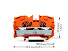 Durchgangsklemme WAGO TOPJOB-S 10mm² 2L orange Serie 2010