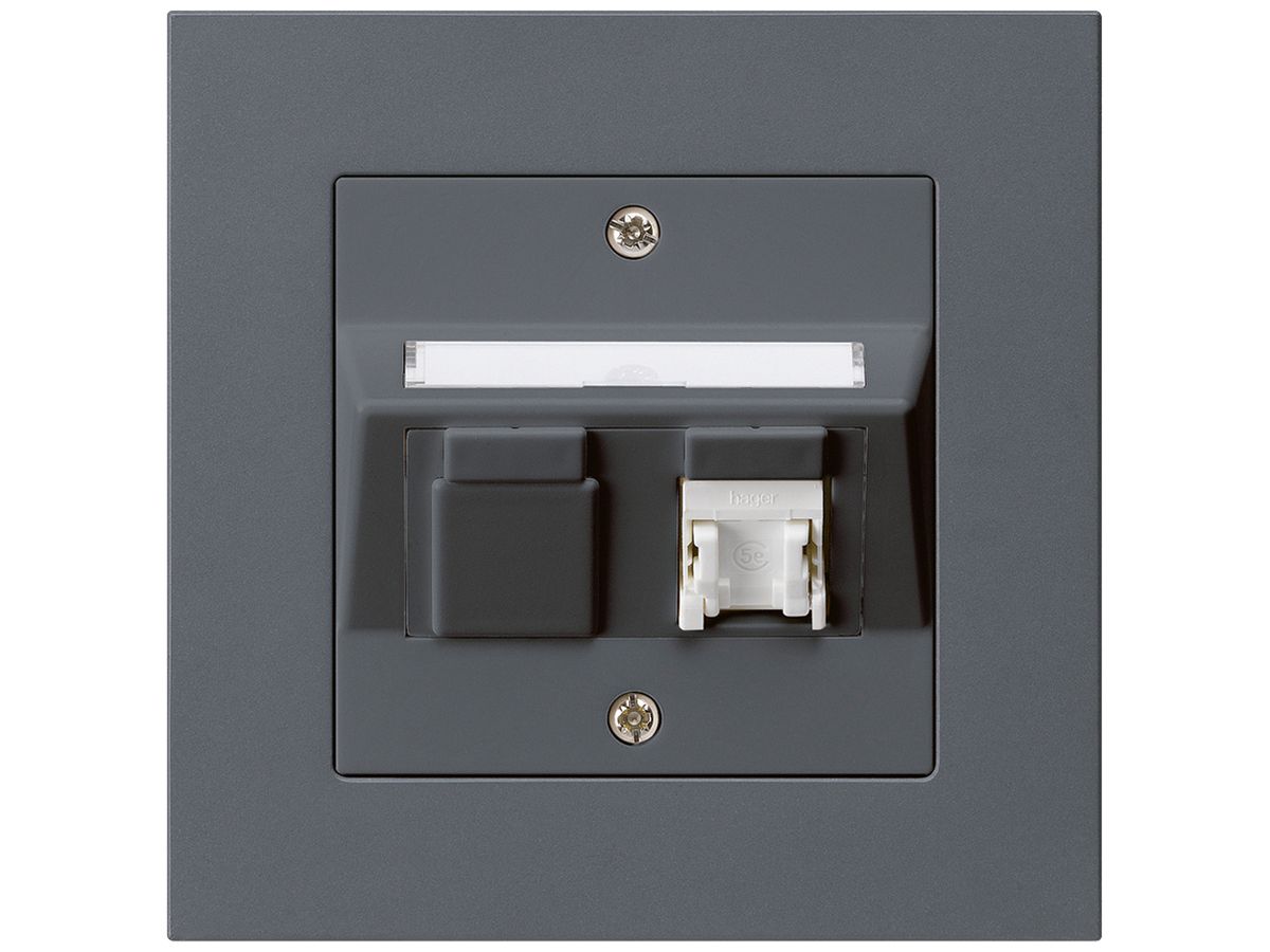 UP-Dose kallysto.pro C Kat.5e 1RJ45/u anthrazit