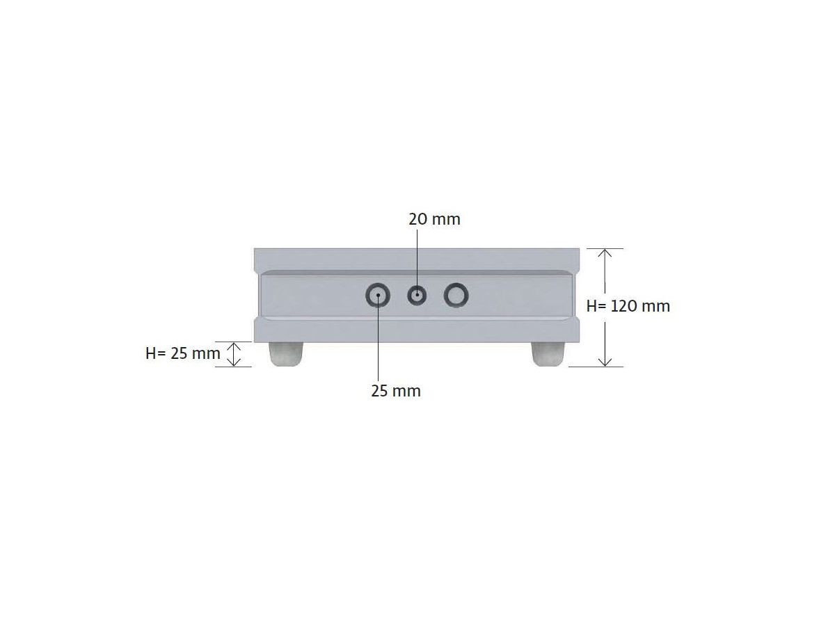 Custom Swiss - Einbaugehäuse Beton S - Euroboxx - für 6 Zoll Lautsprecher