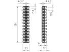 Klemmenleiste Bettermann 12P 2.5…6mm² 450V weiss