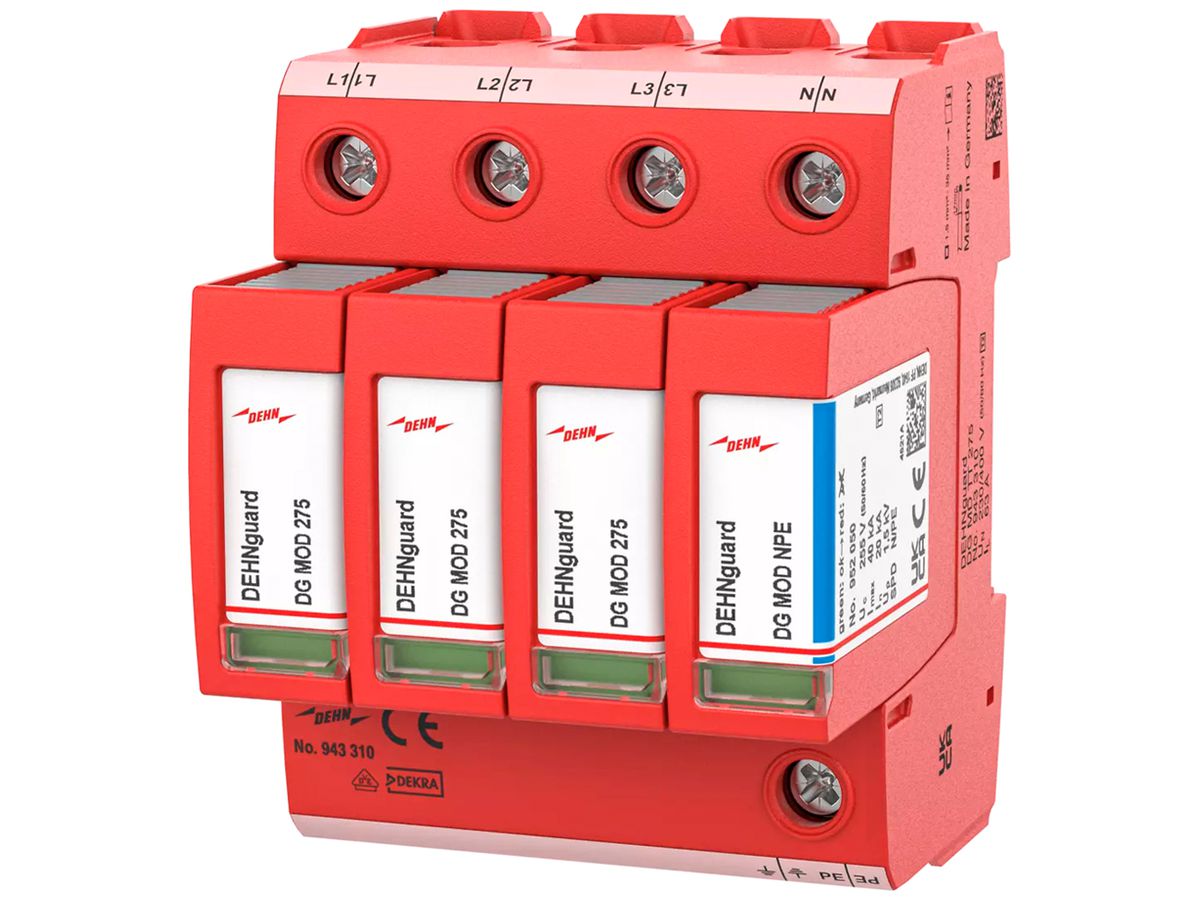 Überspannungsableiter DEHN/elvatec DEHNguard MD TT 4P 230V 125A 63A 4 TE