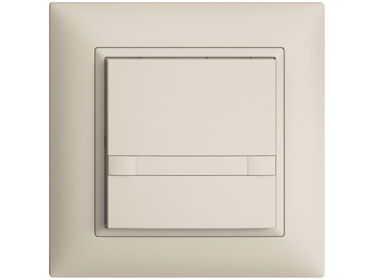 UP-Taster KNX 1-fach EDIZIOdue colore crema RGB ohne LED mit Papiereinlage