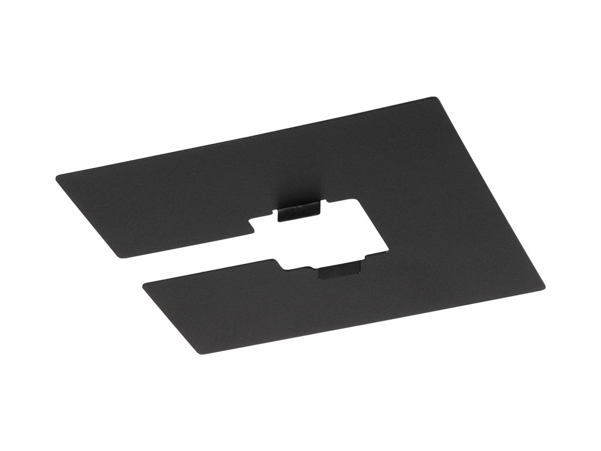 Abdeckung SLV Stahl 100×100×0.4mm schwarz