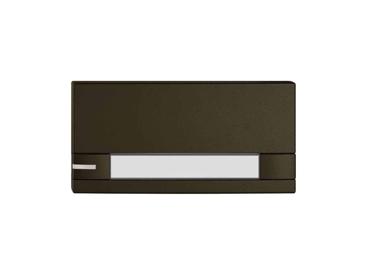 Taste 1/2 EDIZIO.liv KNX&UNI m.SNAPFIX® m.LED m.Papiereinlage 2-Tastenb.br