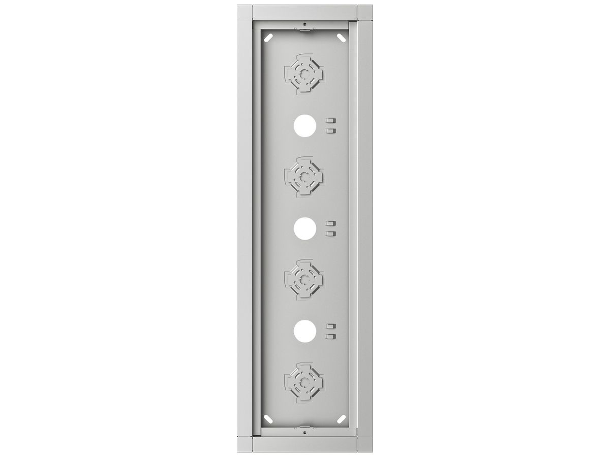 AP-Gehäuse Siedle 4× 132×432×36.5mm silber