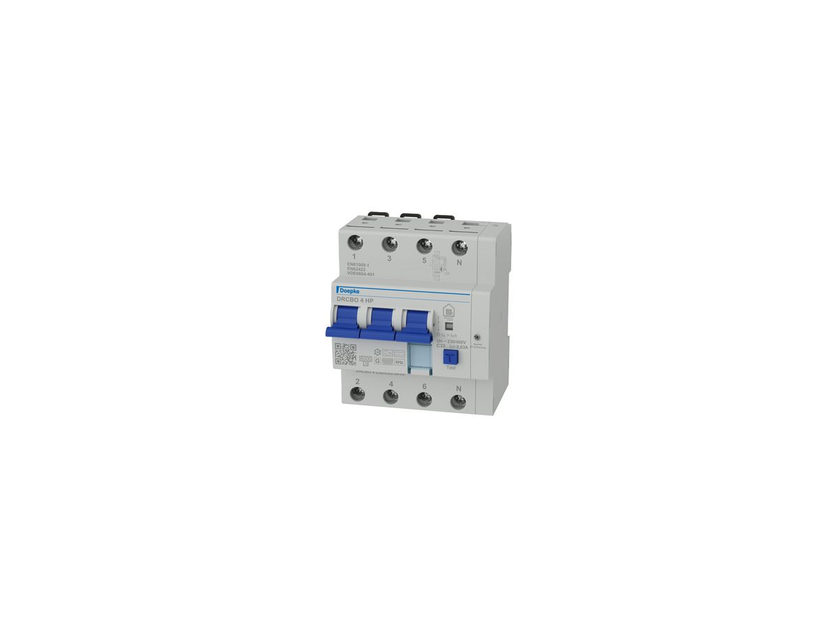 FI/LS-Schalter DOEPKE DRCBO 4 HP 4P 400V C 32A 0.03A B+ 4.5TE 6kA