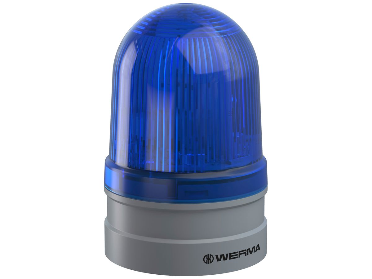 Blitzleuchte WERMA Midi TwinFLASH, 12/24VAC/DC, blau