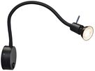 Wandleuchte SLV DIO FLEX PLATE Switch 50W Sockel Ø90mm schwarz