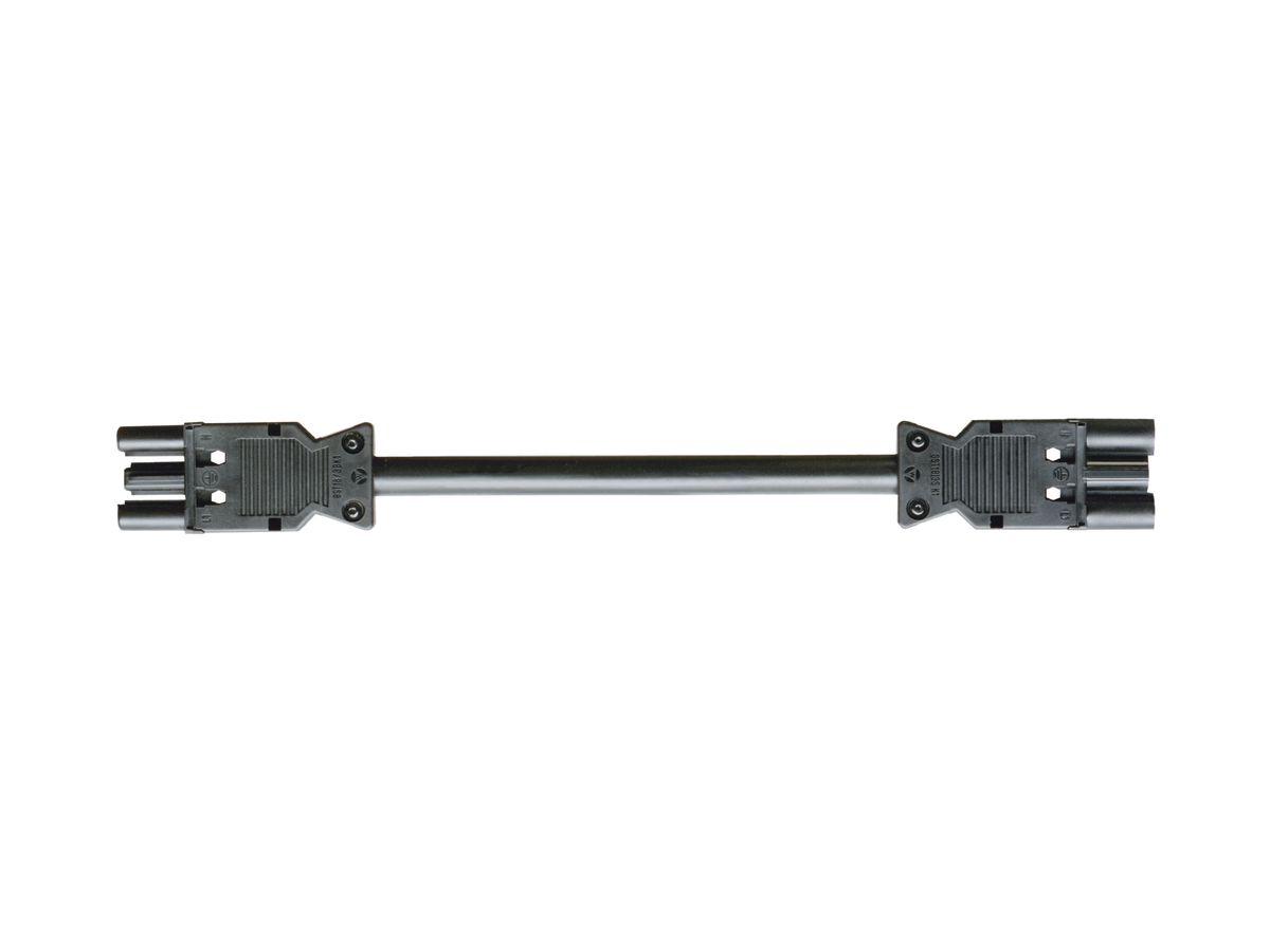 Verlängerung Wieland GST18i3 3×2.5mm² 250V 20A 8m schwarz Stecker-Buchse, Cca