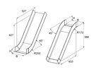 Etage EBO KK ET100×80mm 45° 2-teilig