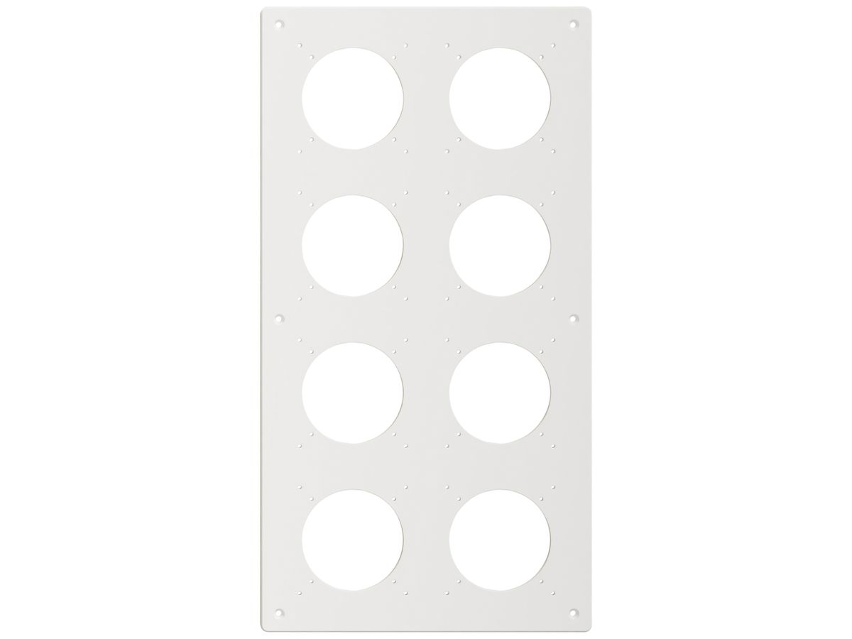 NUP-Kopfzeile Feller NEVO, 4×2, für N.CO-Apparate, weiss