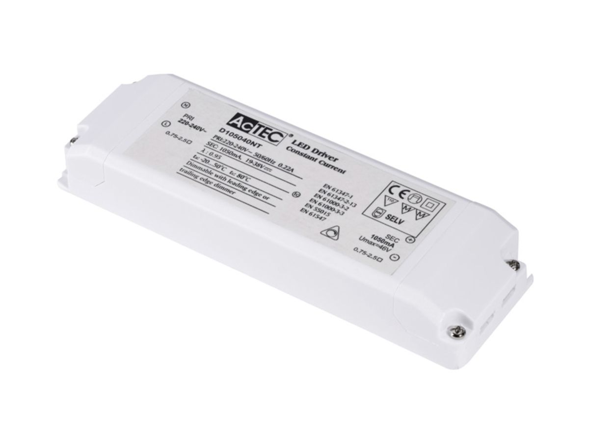 LED-Konverter SLV 40W, 1050mA triac dimmbar IP20