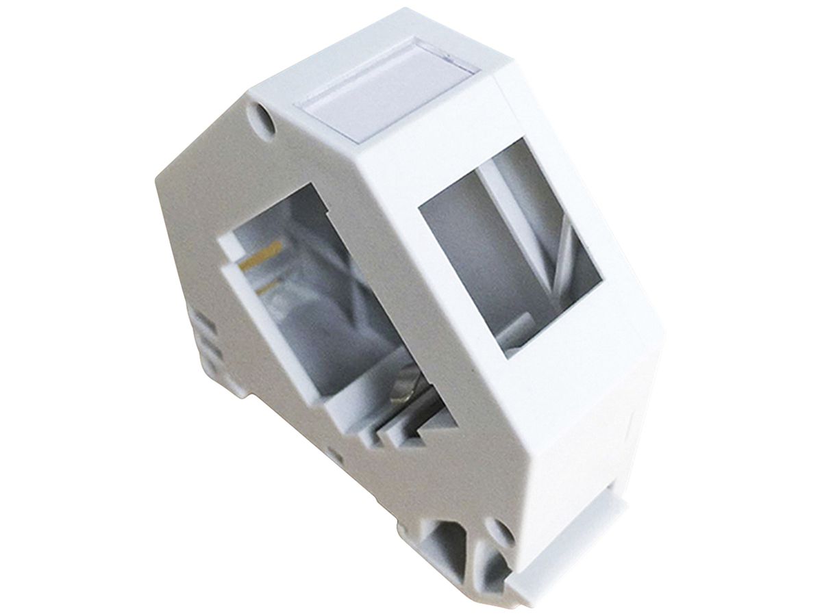 Hutschienen-Adapter ROLINE für 1 Keystone-Modul ABS