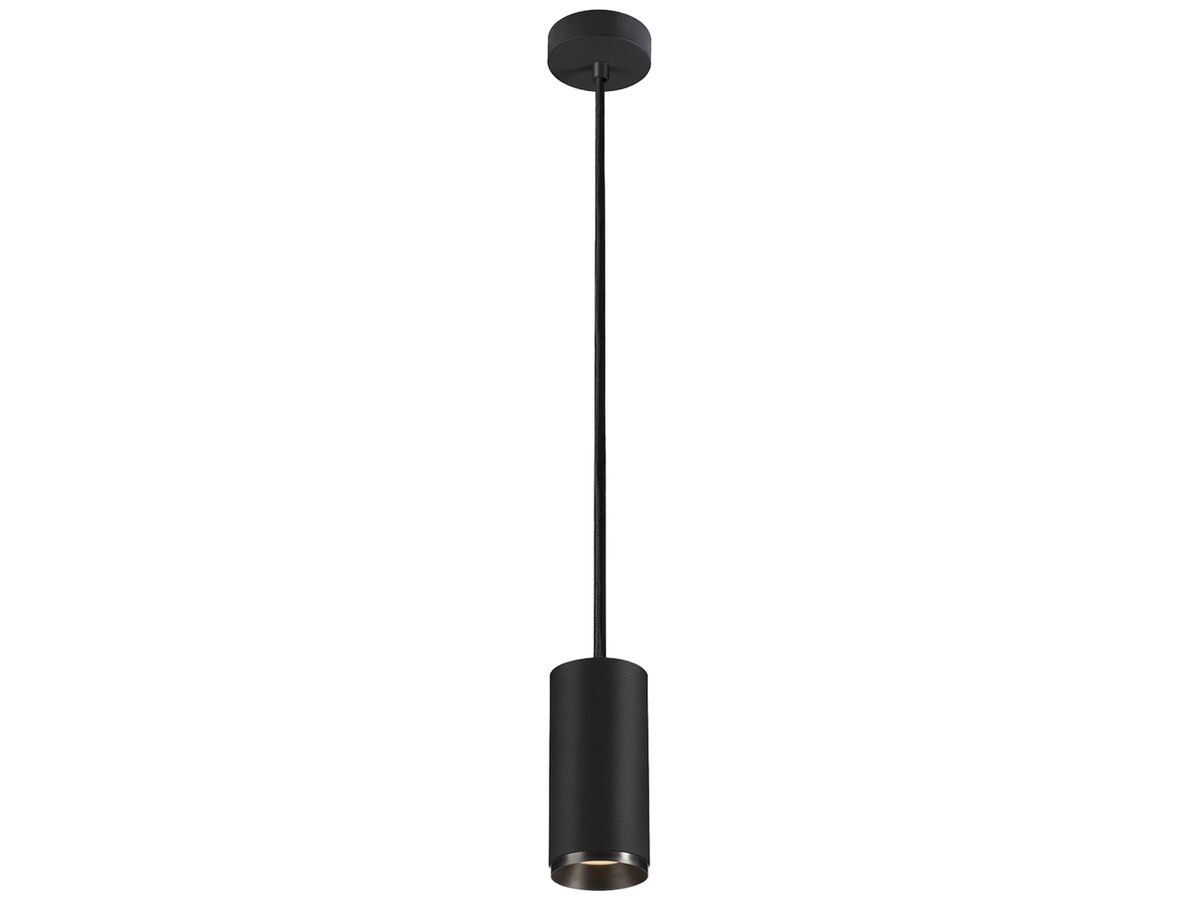 LED-Pendelleuchte SLV NUMINOS M DALI 20W 1885lm 2700K 60° Ø85×185mm schwarz