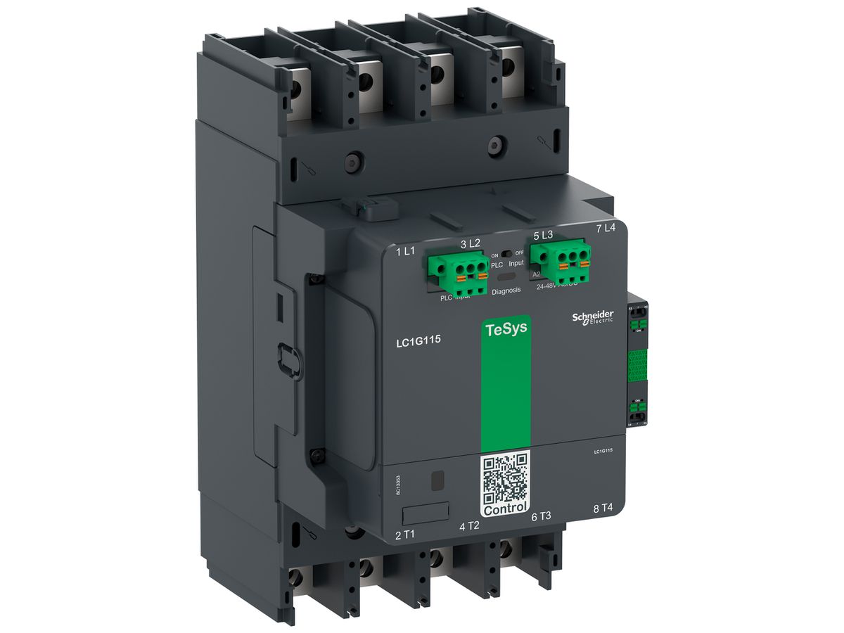 Leistungsschütz TeSys 24…48VAC/DC 4NO 250A 55kW 115A 55kW 1000V
