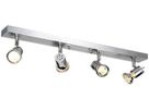 Decken-/Wandleuchte SLV ASTO, 4×GU10 75W IP20 Aluminium gebürstet