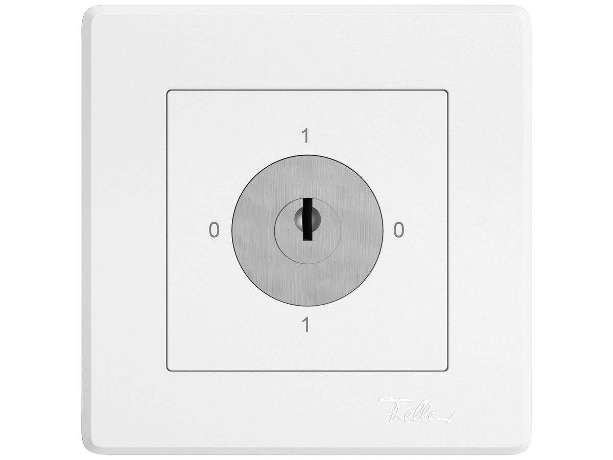 UP-Drehschalter EDIZIO.liv SNAPFIX® 0/4L Sicherheitsschloss&2 Schlüsseln ws