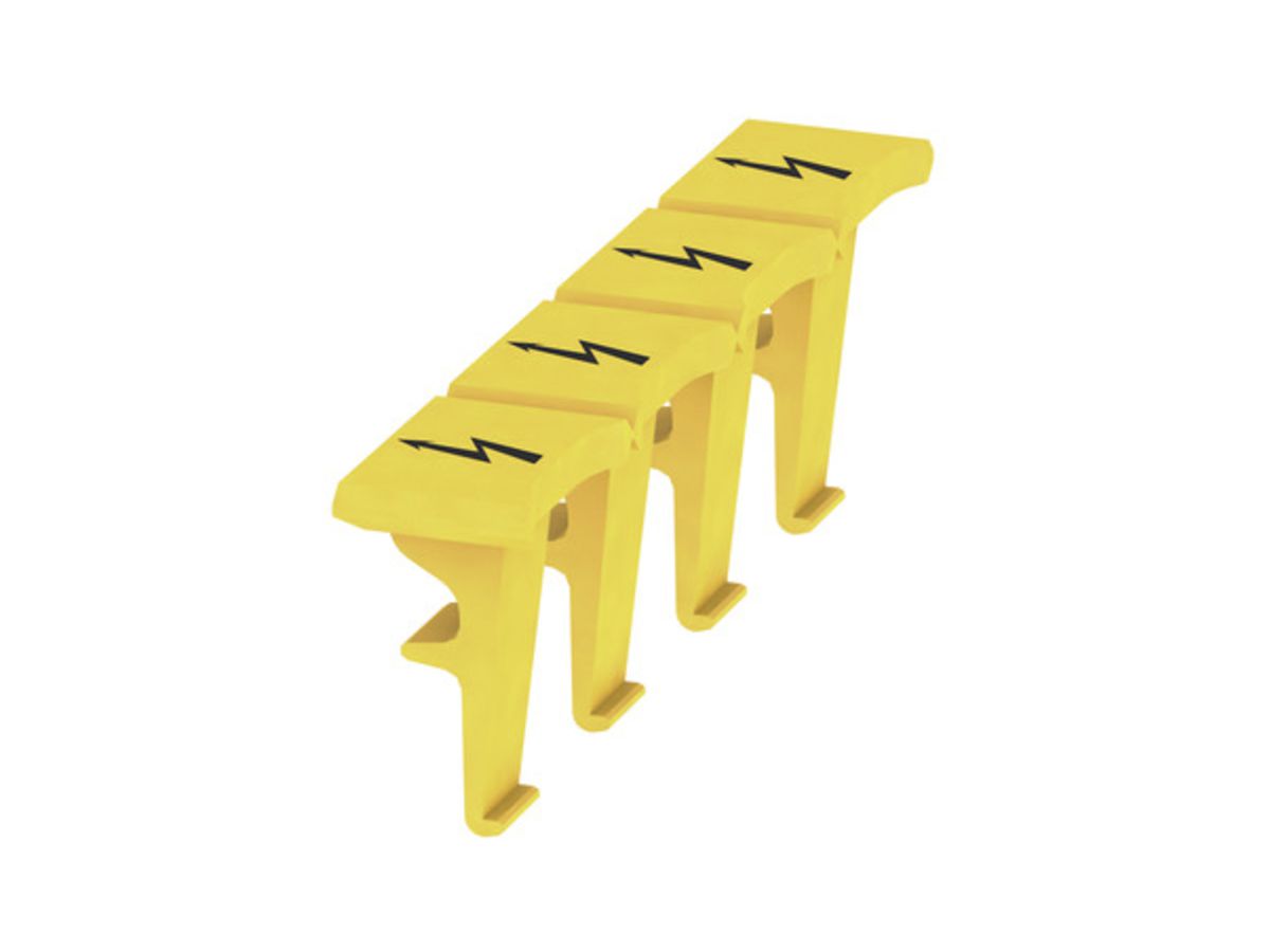 Abdeckung Weidmüller PAD 6/10/4 5.3mm gelb