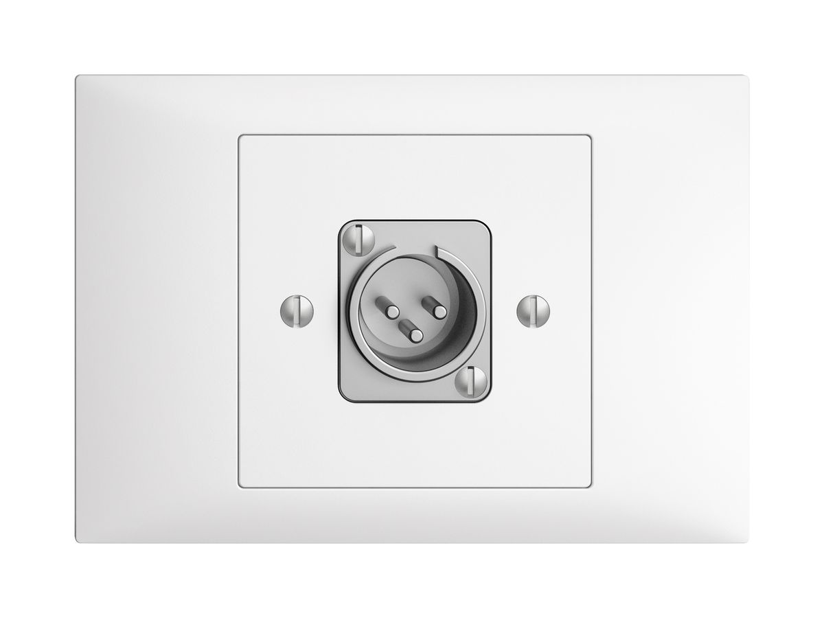 EB-Dose mit XLR-Stecker EDIZIOdue weiss
