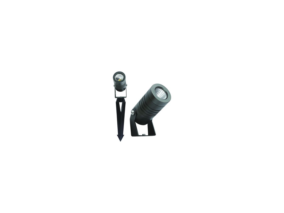 LED-Spiessleuchte BOLT, 12VDC, 9W, 300lm, RGB, IP67, schwarz
