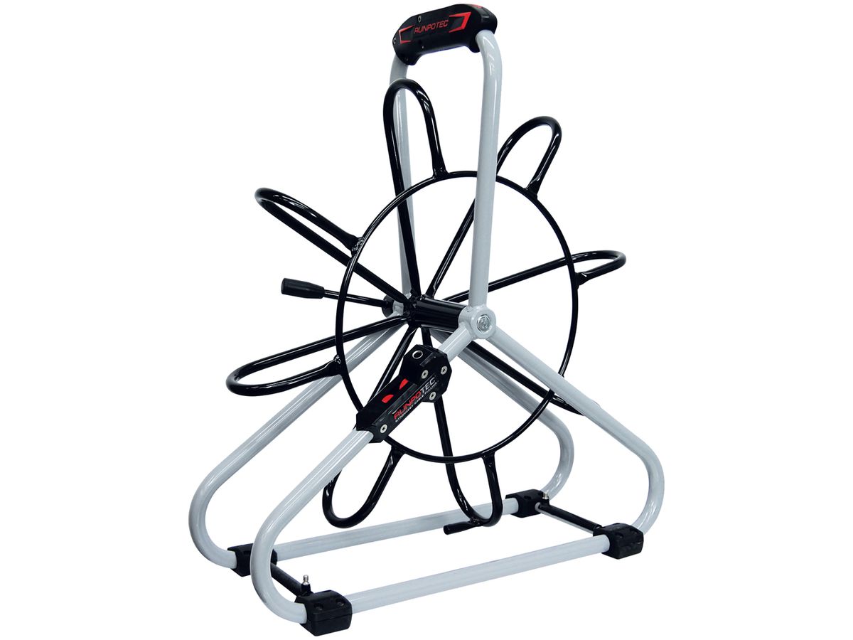 Stahlhaspel Runpotec Ø530mm 2×Auslaufsystem, für Ø6mm