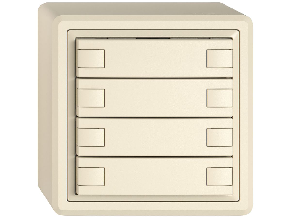 AP-KNX-Taster RGB EDIZIO.liv SNAPFIX® Temperaturfüh.o.LED 8×Taste 1-Tbed.cr