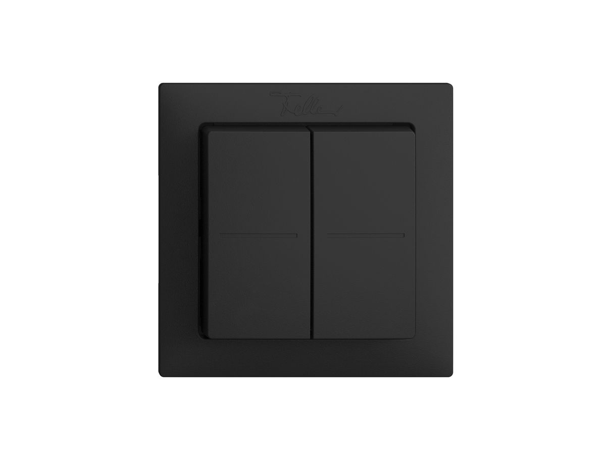 Funktaster Smart Light Control Feller EDIZIOdue F, Philips Hue 4K/2T, schwarz
