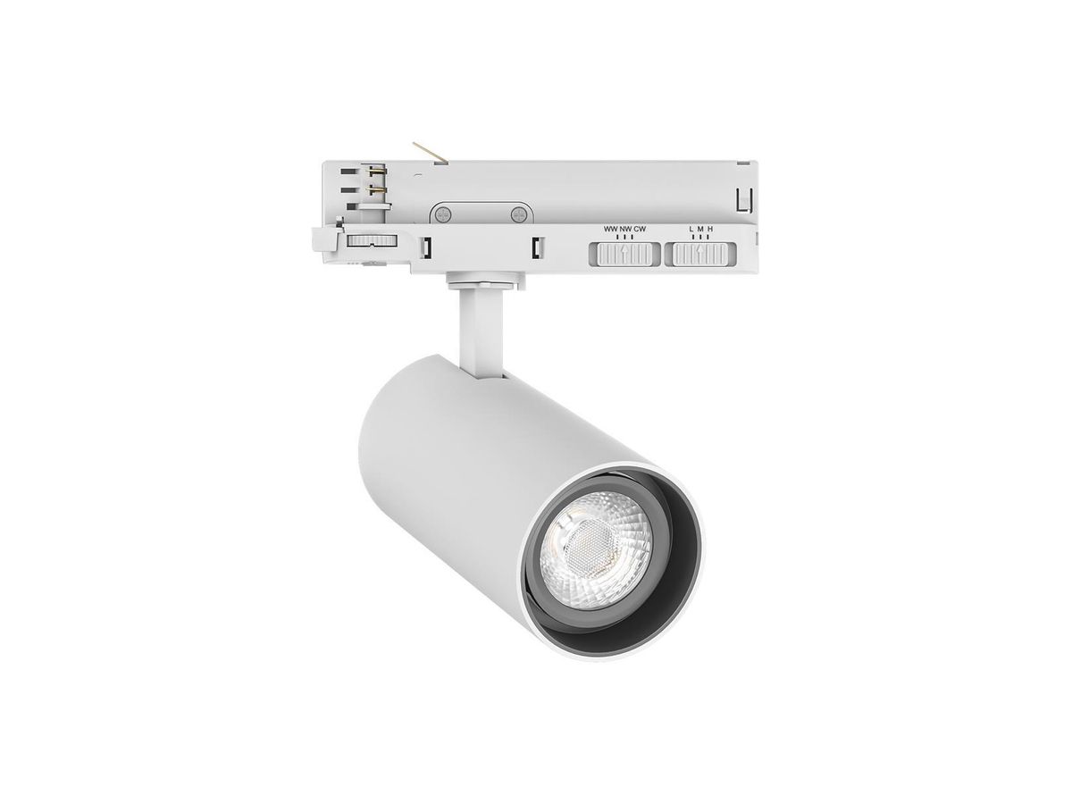 LED-Spot DOTLUX SLIMtrack 29W 2670lm 927/932/940 36° Ad3Ph Ø75 weiss