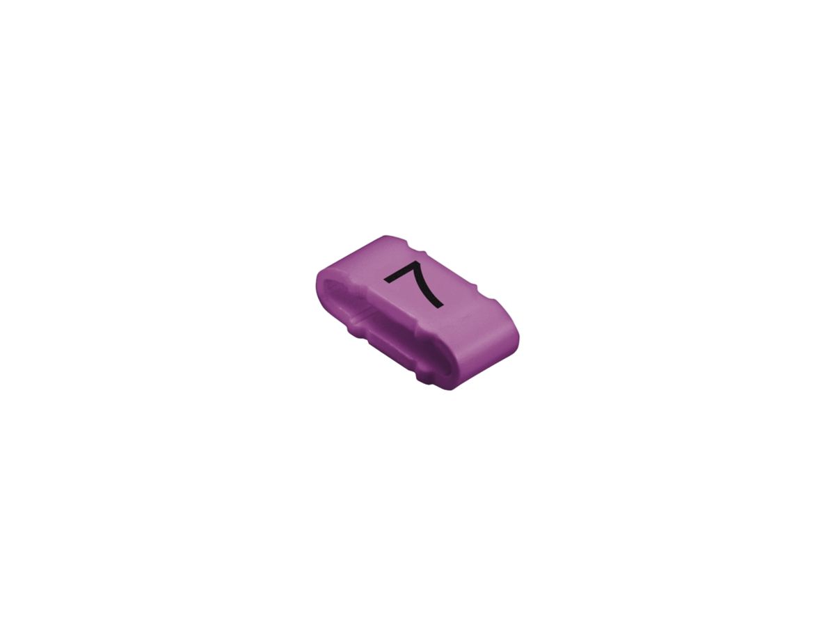 Kabelmarkierer Weidmüller CLI C MP für Ø10…317mm 4×11.3mm Aufdruck: 7, violett