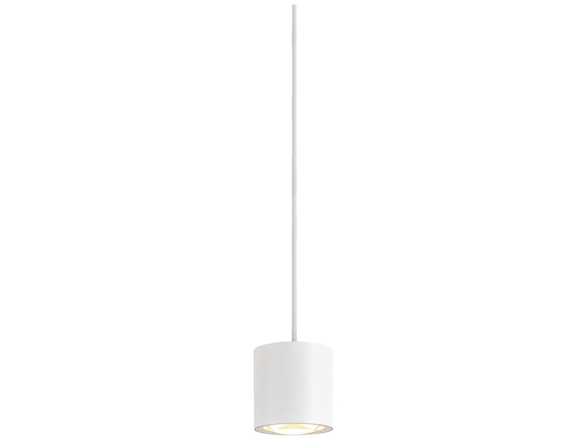 LED-Pendelleuchte SLV OCULUS SINGLE 11W 780lm 2000…3000K DIM Ø90×90mm weiss