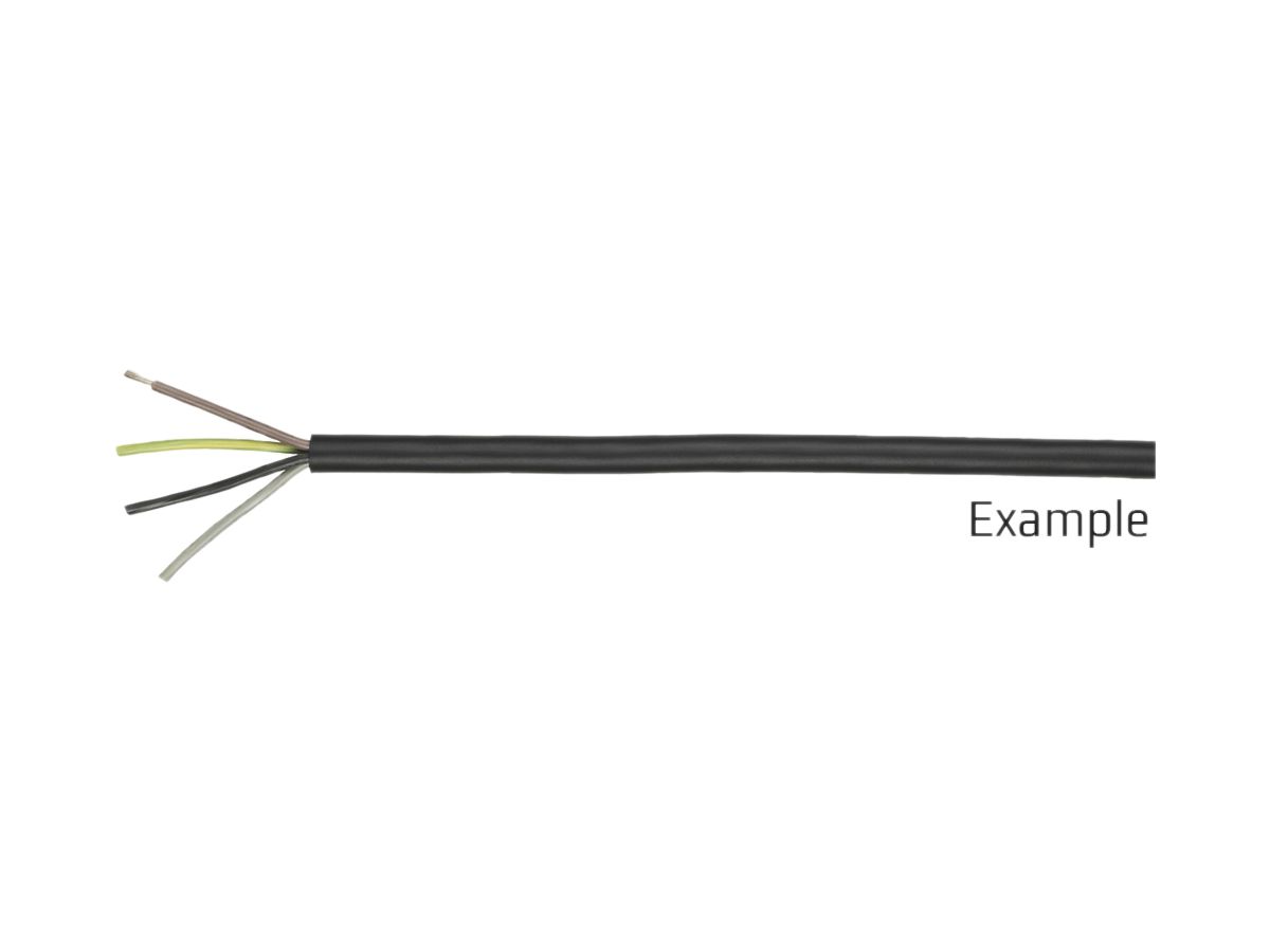 Kabel Gd 3×1.5mm² LNPE schwarz Eca