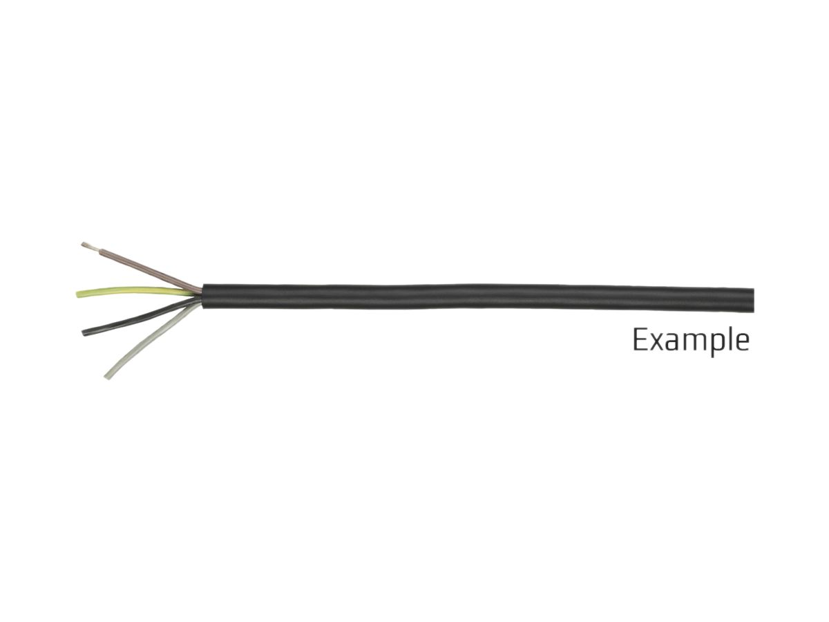 Kabel Gdv 2×1.5mm² LN schwarz Eca