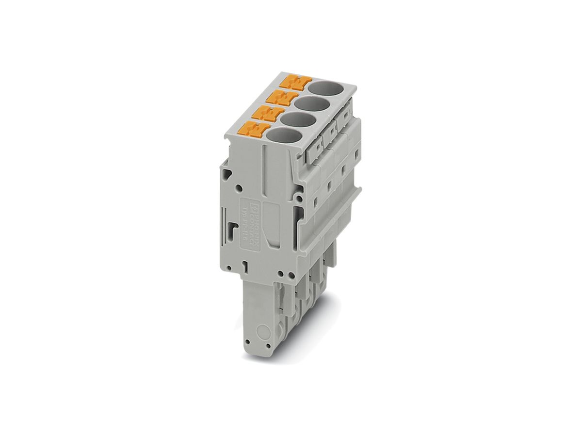 Stecker Phoenix Contact 4L 0.5…10mm² grau mit Push-in-Anschluss