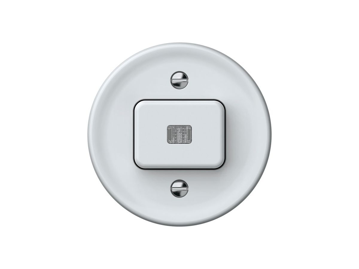 Leuchtdruckschalter origin Sch 6 LED 60×60mm weiss