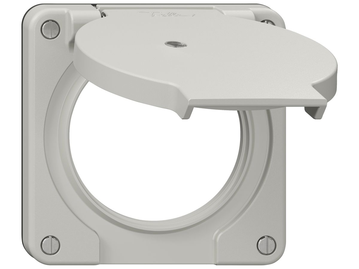 Deckel NEVO SNAPFIX® Ø60mm 2×Steckdose lgu IP21