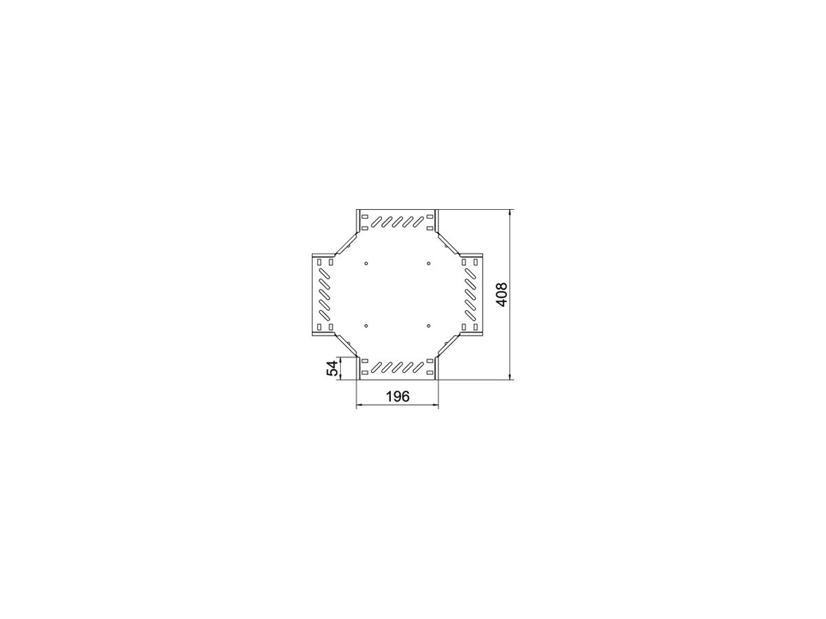 Kreuzstück BET RK 35×200mm Stahl feuerverzinkt