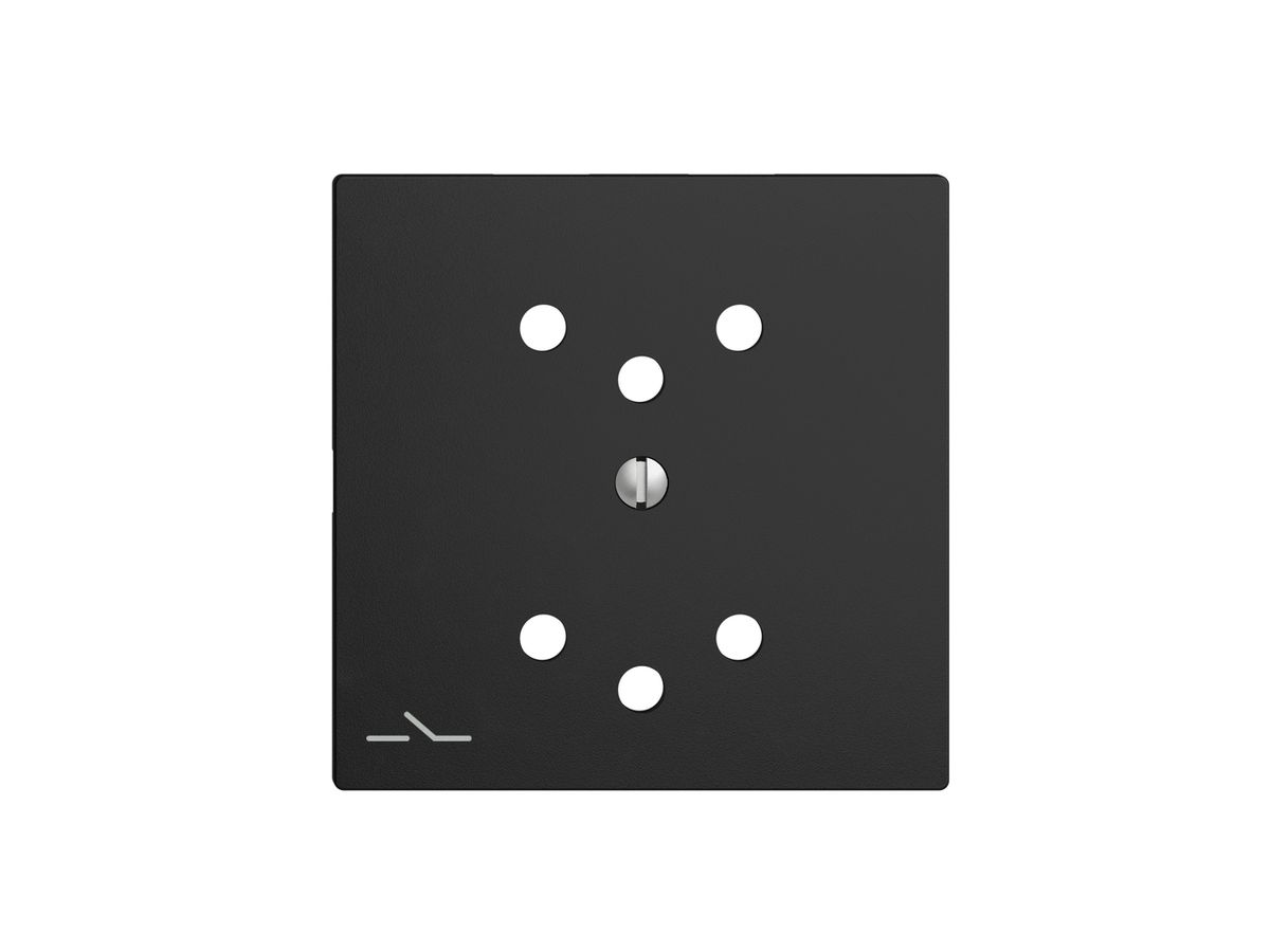 Frontplatte EDIZIOdue 2×T12 1×S schwarz